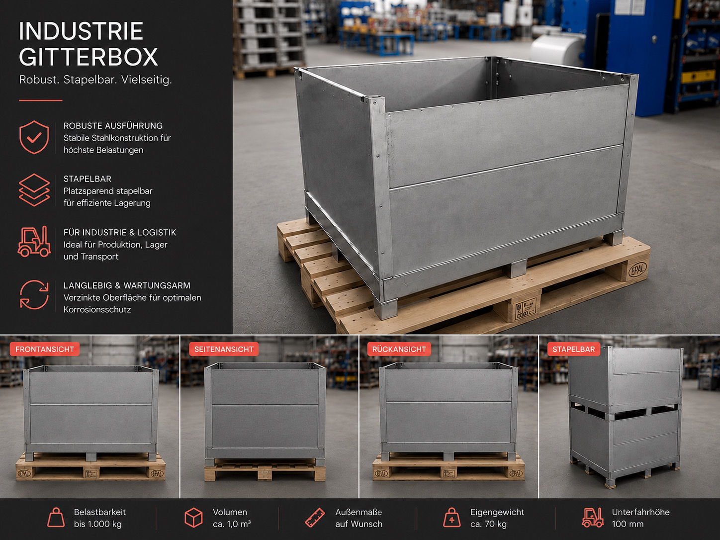 Industrie Gitterbox